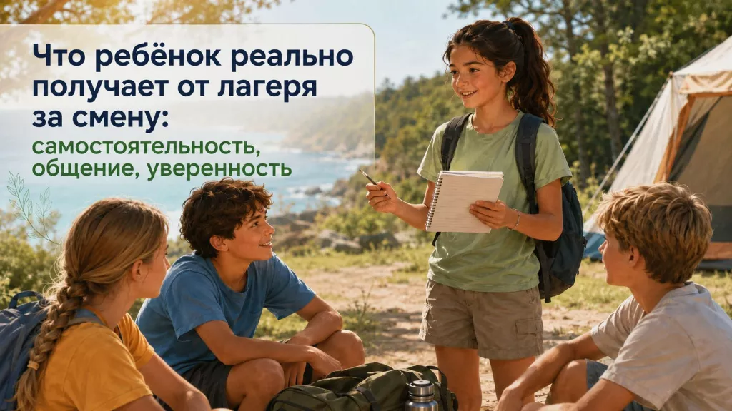 Что ребёнок реально получает от лагеря за смену
